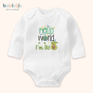 Set quà thêu tên cho bé trai - Bơ - Cotton Organic, Hình Trái Bơ, Tone Xanh Lá, Quà Đầy Tháng Bé Trai Cá Nhân Hóa